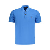 Napapijri Blue Cotton Men Polo Shirt